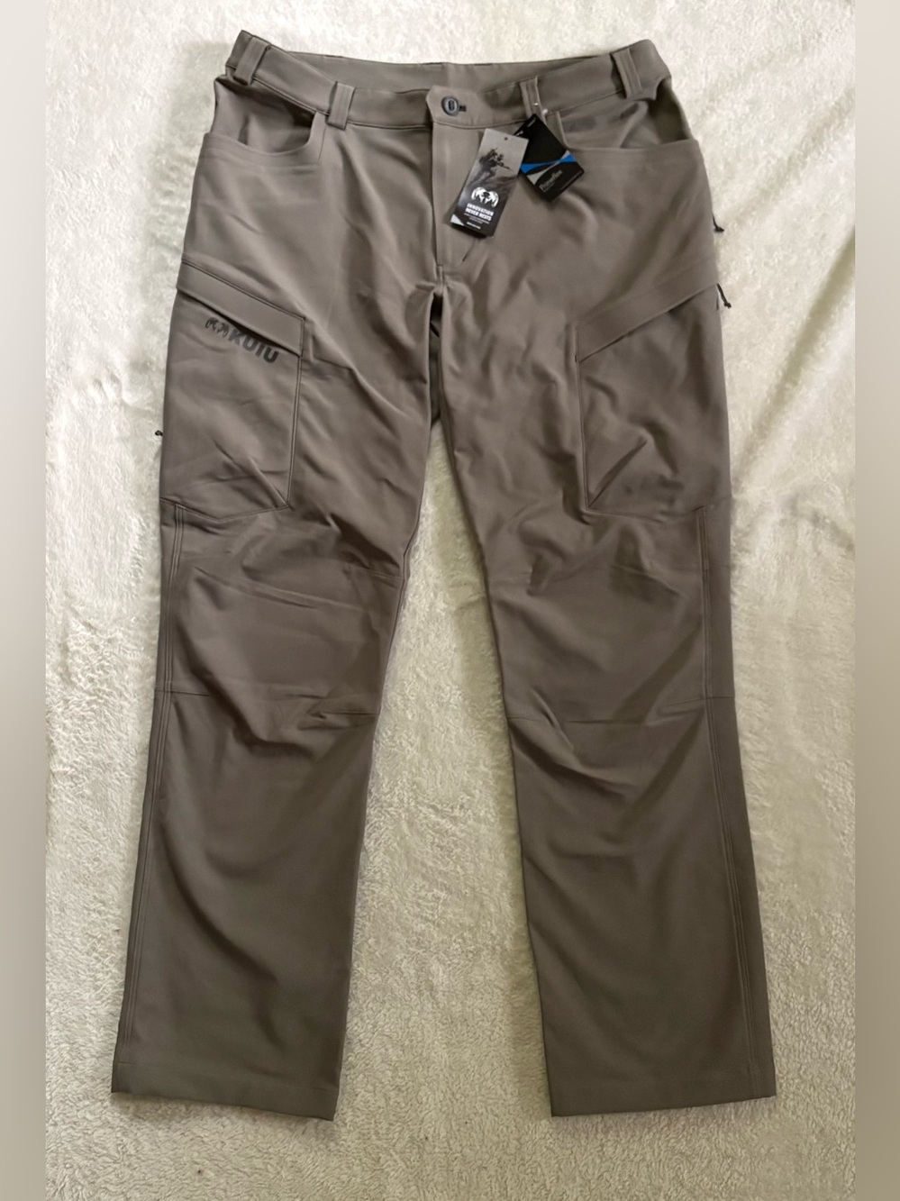 New NWT Men’s Kuiu Attack Pants Size 40x34 Stretch Hiking Hunting Brown Khaki